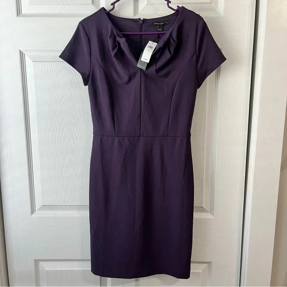 Elegant dark purple dress from Banana republic NWT size 2 - Picture 2 of 10